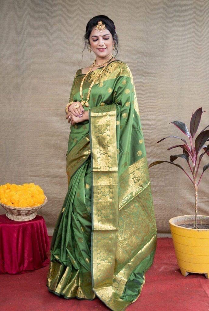 Ethnic Pure Silk Paithani Zari Saree