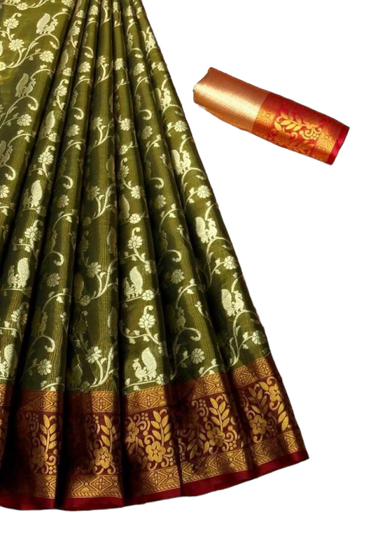 Kanjivaram  Silk Pure Gold Zari Saree