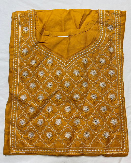 Cotton Kurti with thread Embroidery