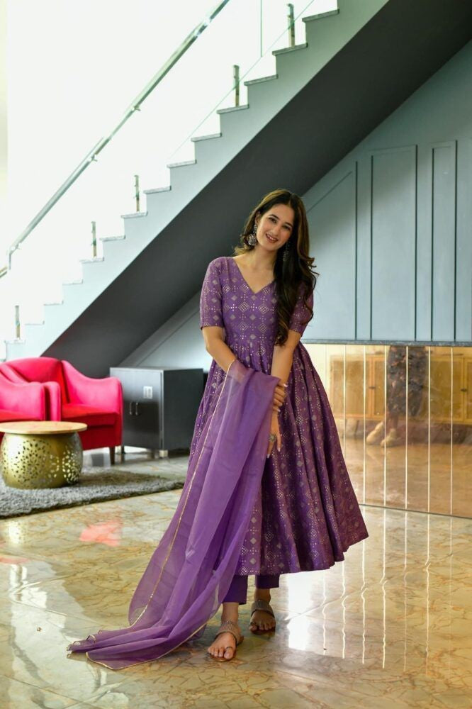 Wedding Anarkali Suit| Party Wear Salwar Kameez | Outfit Stylish Punjabi Suits | Readymade Gown With Dupatta