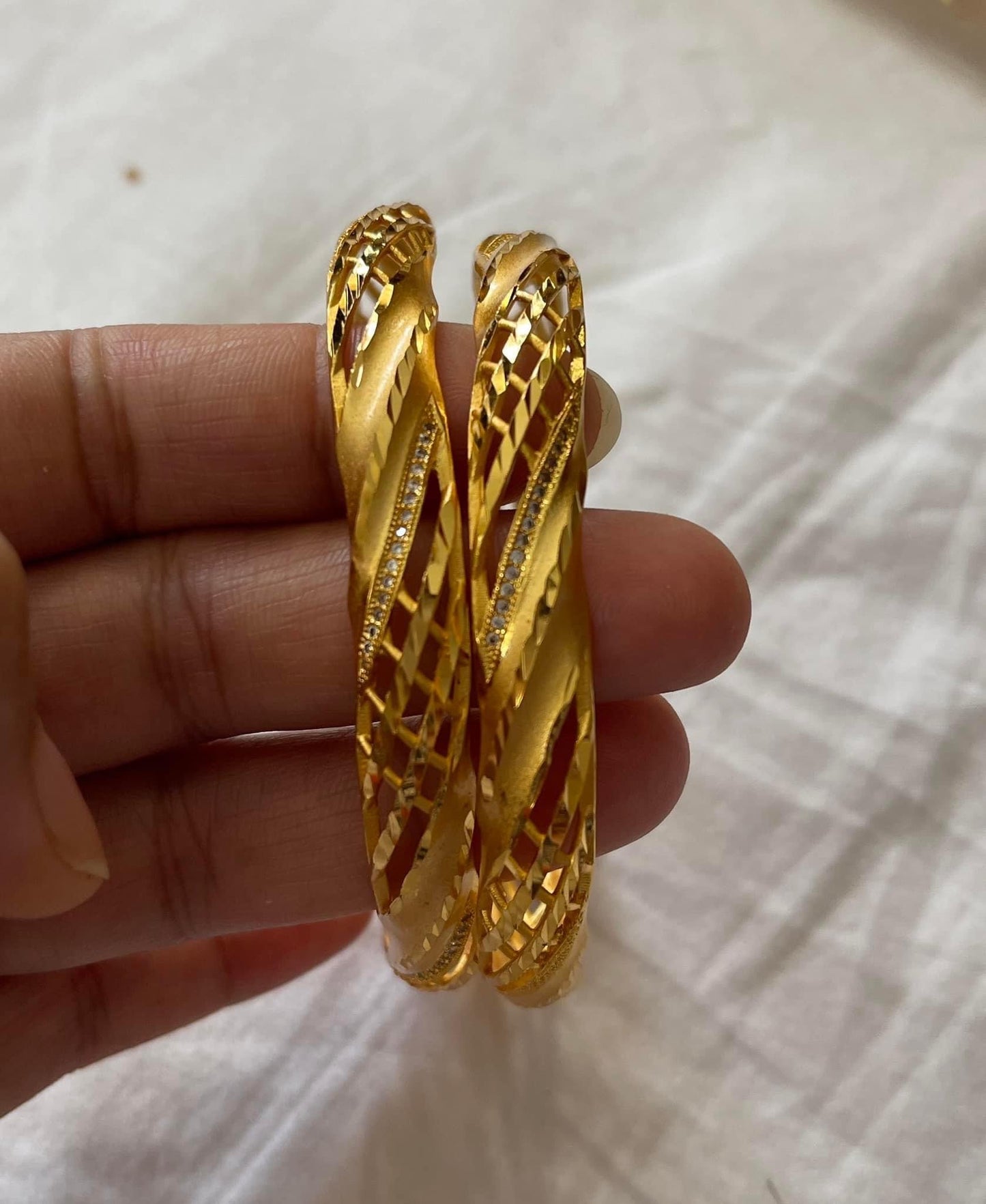 Gold Plated Bangle set