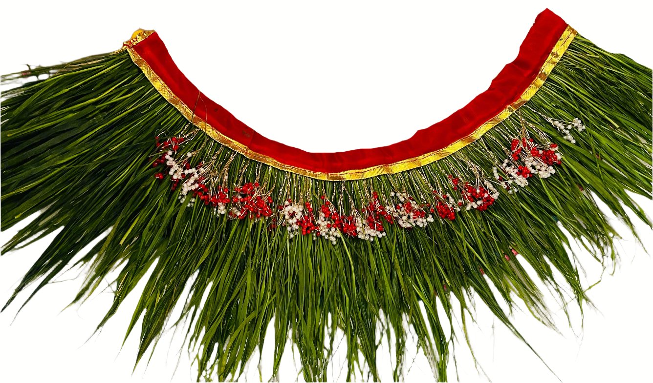Green Bermuda Grass Mala |  Garland (Duboko Mala)