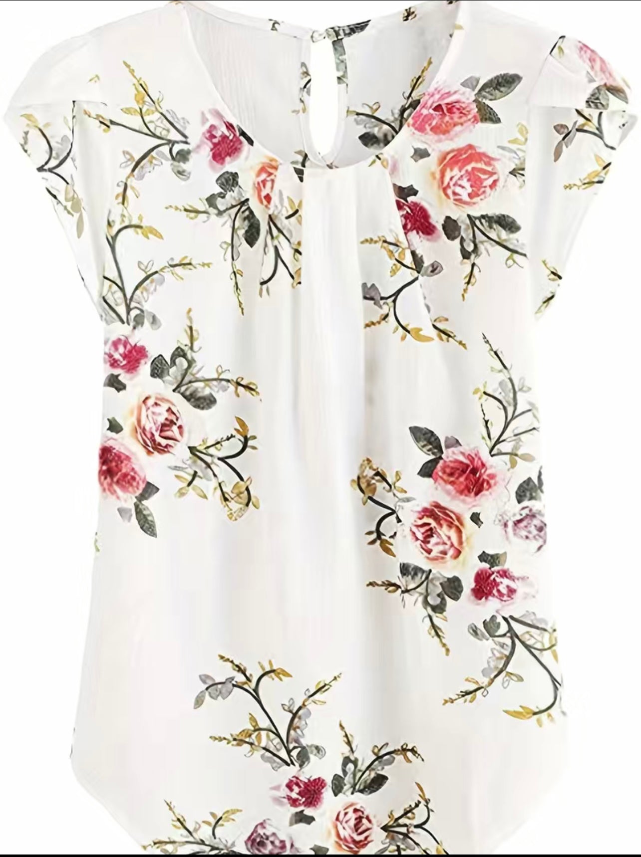 Vintage Flora Print Summer T-Shirt