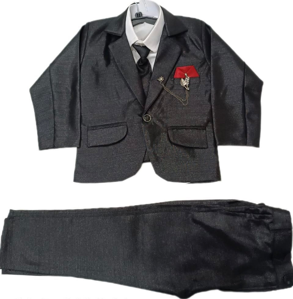 Kids Suit Set with Shirt and Tie